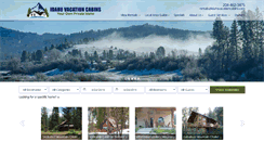 Desktop Screenshot of idahovacationcabins.com