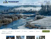 Tablet Screenshot of idahovacationcabins.com